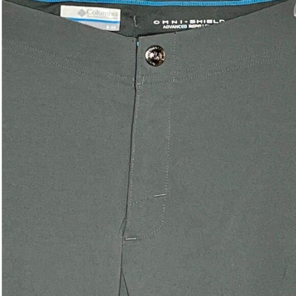 Columbia Omni-Shield Water Repellent Nylon Hiking Capris - Gray - 8 - Picture 4 of 8
